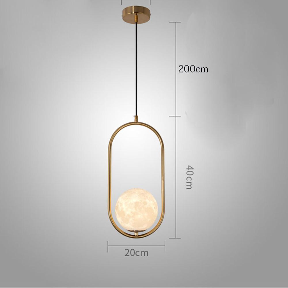 8'' LED 1-Light Lantern Desgin Pendant Light Modern Metal Acrylic Island Lights