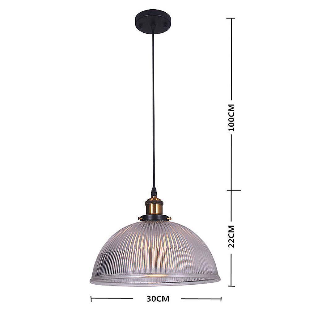 Electroplated Metal Glass Bowl - shaped LED Vintage Pendant Lighting