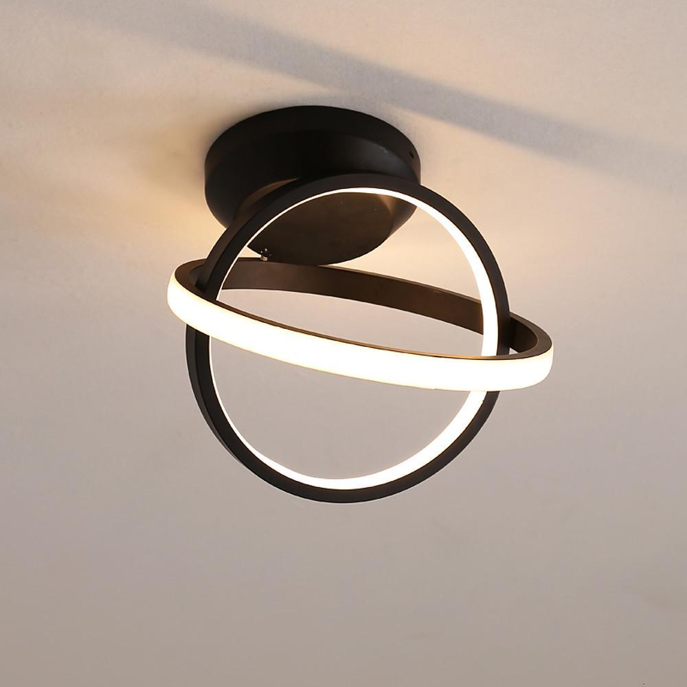 10'' LED 2-Light Flush Mount Lights Modern LED Metal Acrylic Novelty Linear Ceiling Lights-dazuma