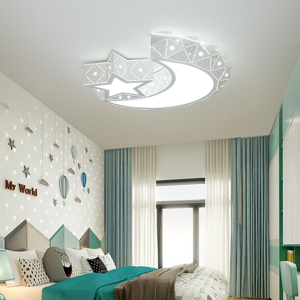 18'' LED 1-Light Bulb Included Flush Mount Lights Chic & Modern Metal Acrylic Dimmable Ceiling Lights