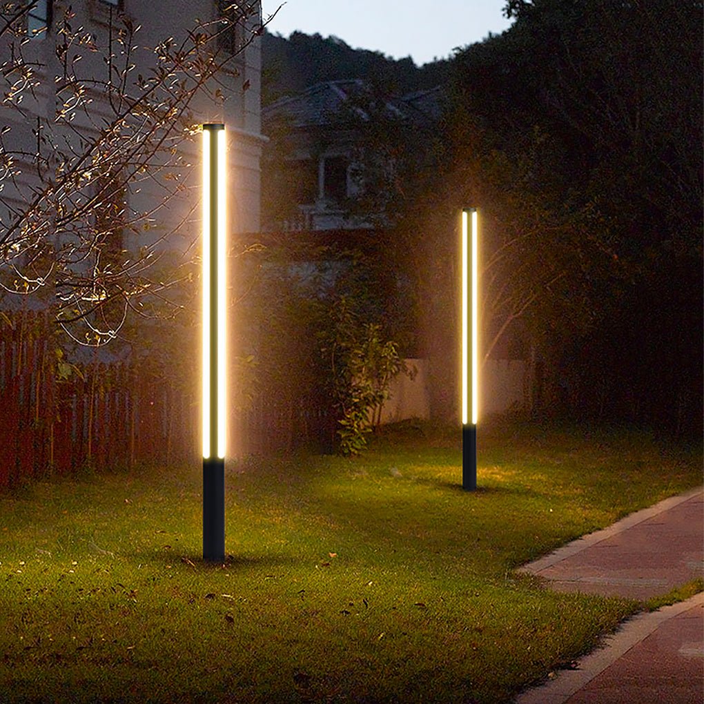 Fonetik smal silke LED Outdoor Lights Lamp Post Waterproof LED Outdoor Post Lights Pole Light  Garden Lights Pathway Lights Landscape Lighting – Dazuma