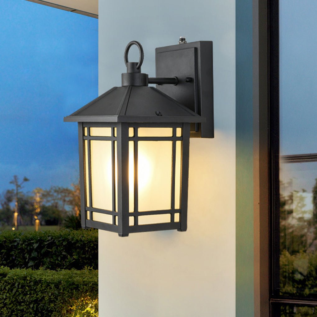 LED Outdoor Induction Exterior Wall Light Waterproof Wall Light with Light Sensing - Dazuma