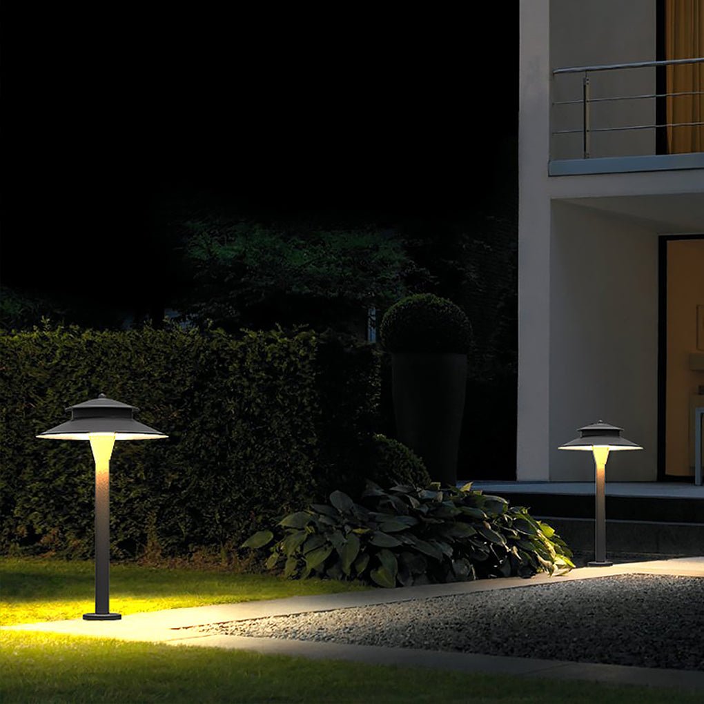 Aluminum Industrial Hat - Top LED Pathway Light Outdoor 5W Lawn Lamp