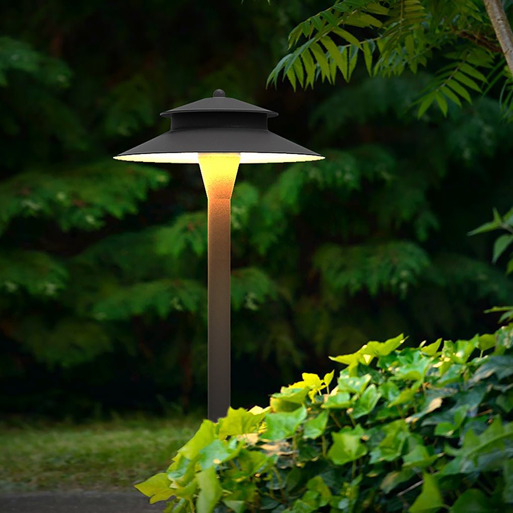 Aluminum Industrial Hat - Top LED Pathway Light Outdoor 5W Lawn Lamp