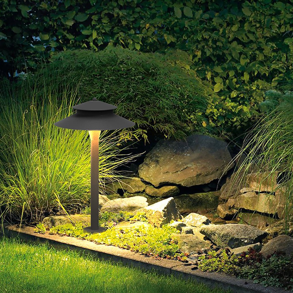 Aluminum Industrial Hat - Top LED Pathway Light Outdoor 5W Lawn Lamp