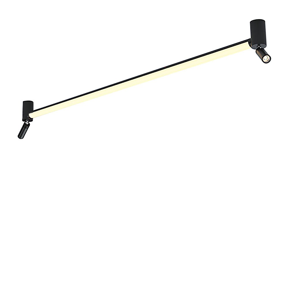 LED Strip Modern Flush Mount Ceiling Lights with Bulb and Spotlight