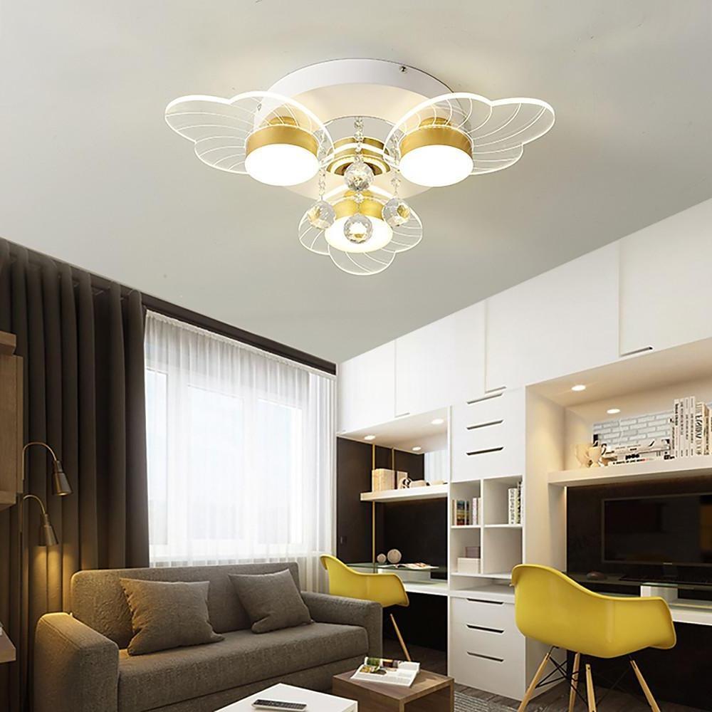 8 - light Flower Design LED Nordic Ceiling Lights Flush Mount Lighting