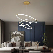 Surround Circle LED Chandelier: 2/3 - Light, 4000K, Acrylic