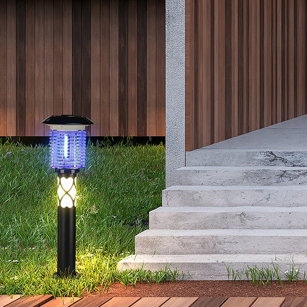 Dual - Function Solar LED Mosquito Lamp Waterproof Outdoor Landscape Light
