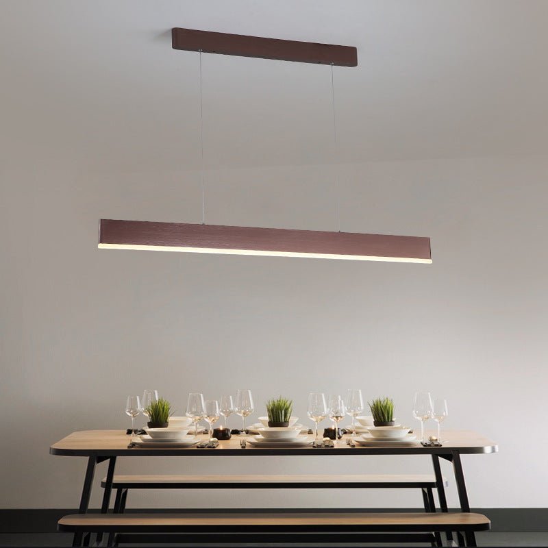 Linear Mini Chandelier Aluminum Island Kitchen Dining Room Ceiling Light - Dazuma