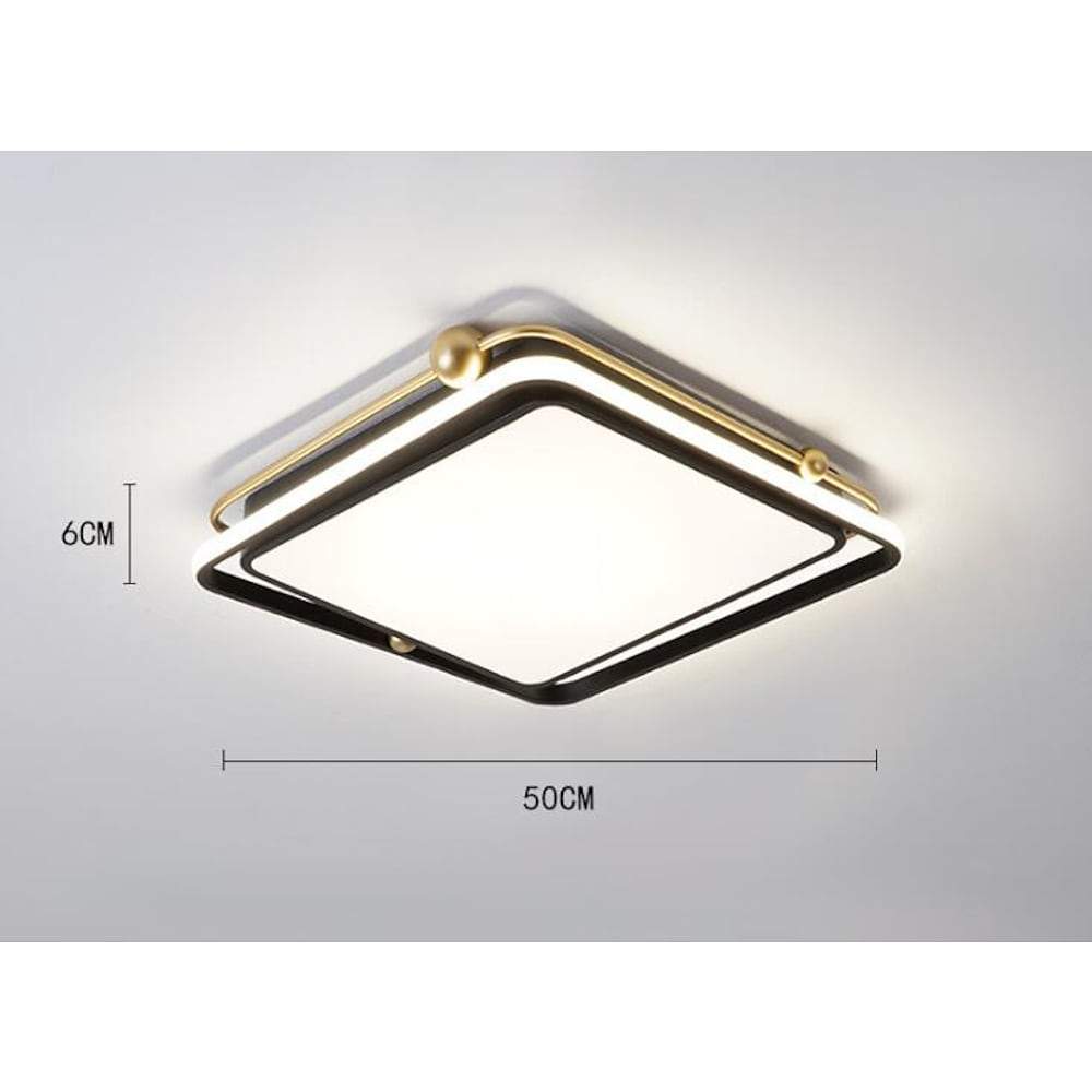 22'' LED 1-Light Geometric Shapes Dimmable Flush Mount Lights Nordic Style LED Metal Acrylic Geometrical Stylish Classic Dimmable Ceiling Lights