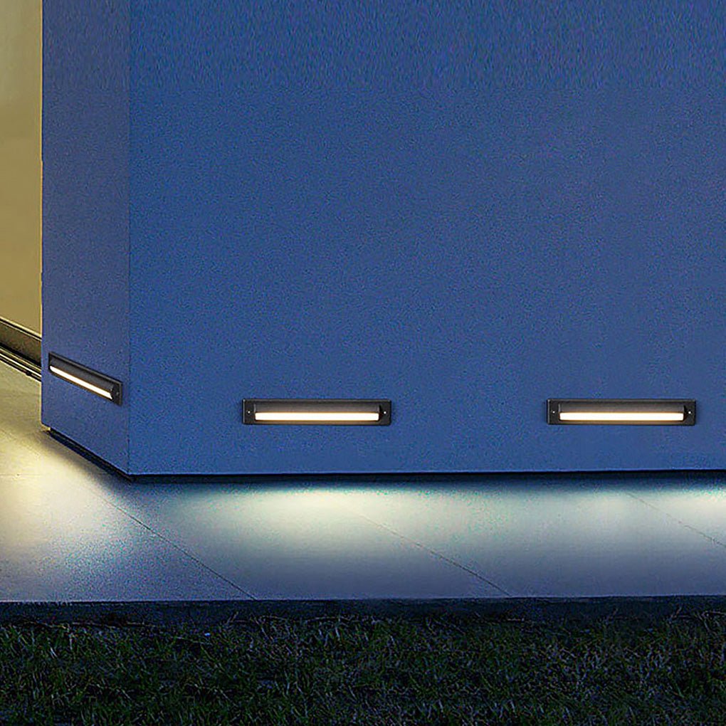 Long Strip Embedded Wall Light Corner Lights for Outdoor Garden Steps - Dazuma