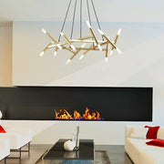 Artistic Modern Industrial Sputnik Chandelier