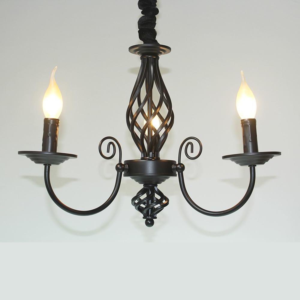 LED Incandescent 3-Light Candle Style Chandelier Traditional Classic Metal Candle-style Candle-Style Design
