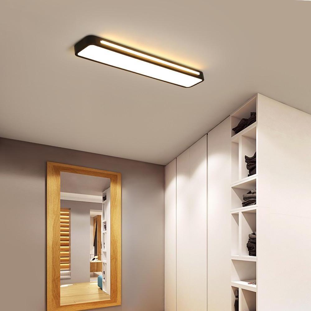 23'' LED 1-Light Flush Mount Lights Modern LED Metal Acrylic Linear Ceiling Lights