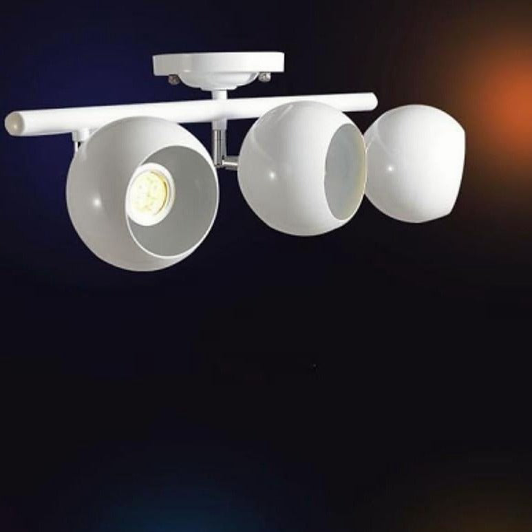 3 - Light Bowled Metal Semi Flush Mount Ceiling Light – Modern & Bright
