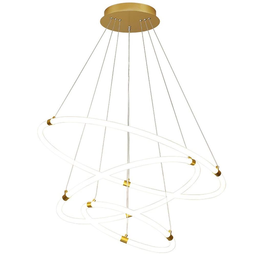 Surround Circle LED Chandelier: 2/3 - Light, 4000K, Acrylic