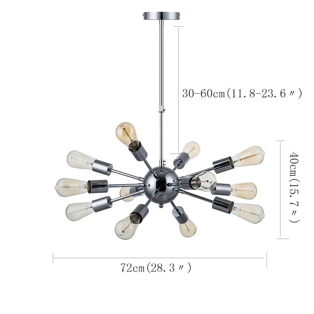 Cluster Sputnik Chandelier Mid - Century Chandeliers for Living Room