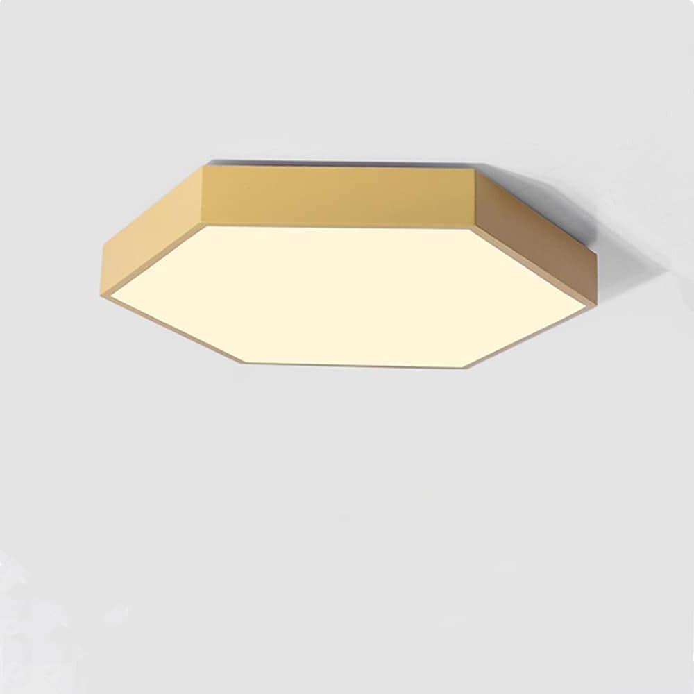 16'' LED 1-Light Geometric Shapes Dimmable Flush Mount Lights Modern LED Metal Acrylic Ceiling Lights-dazuma