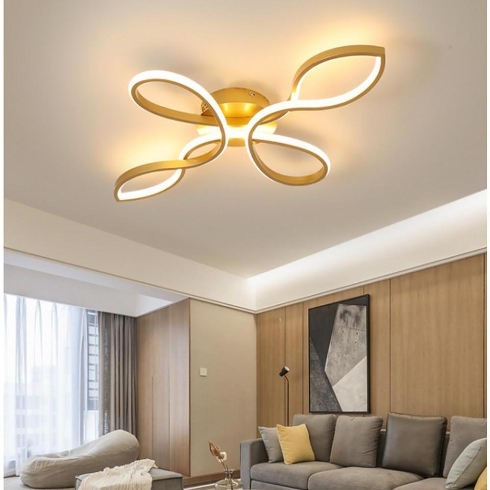 27'' LED 1-Light Circle Design Flush Mount Lights Modern Artistic Aluminum Silica gel Metal Stylish Modern Style Artistic Style Dimmable Ceiling Lights-dazuma