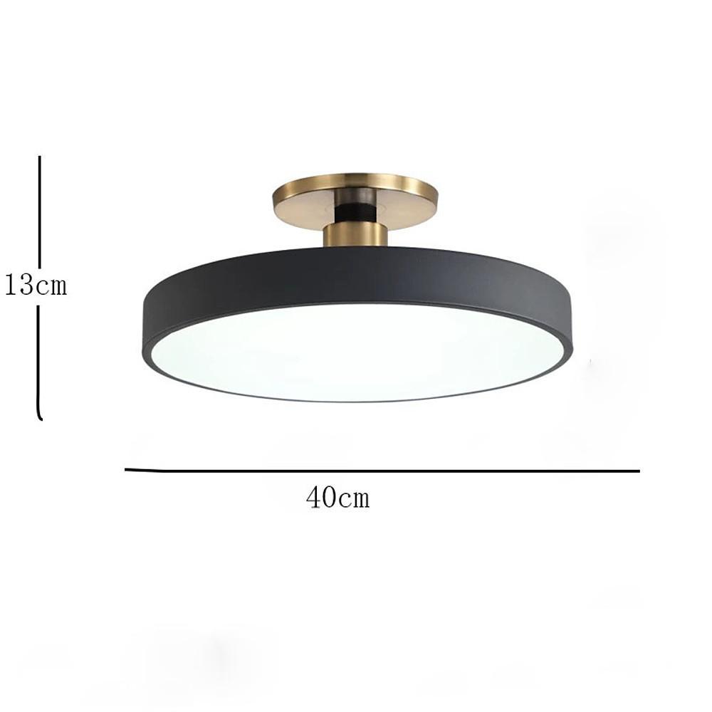 16'' LED 1-Light Globe Design Semi-Flushmount Lights Modern Metal Acrylic Flush Mounts Semi Flush Mounts-dazuma