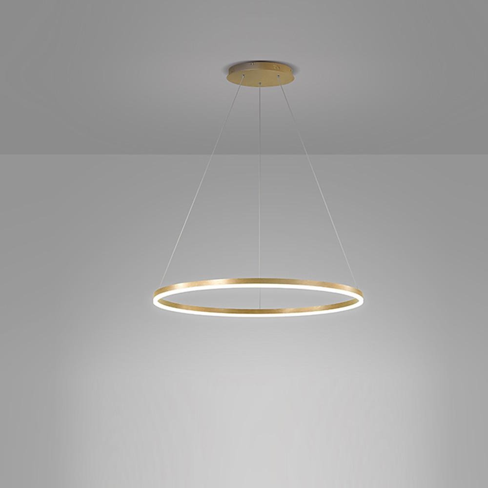 31'' LED 1-Light Circle Design Pendant Light Luxurious Modern LED Classic Aluminum Acrylic Circle-dazuma