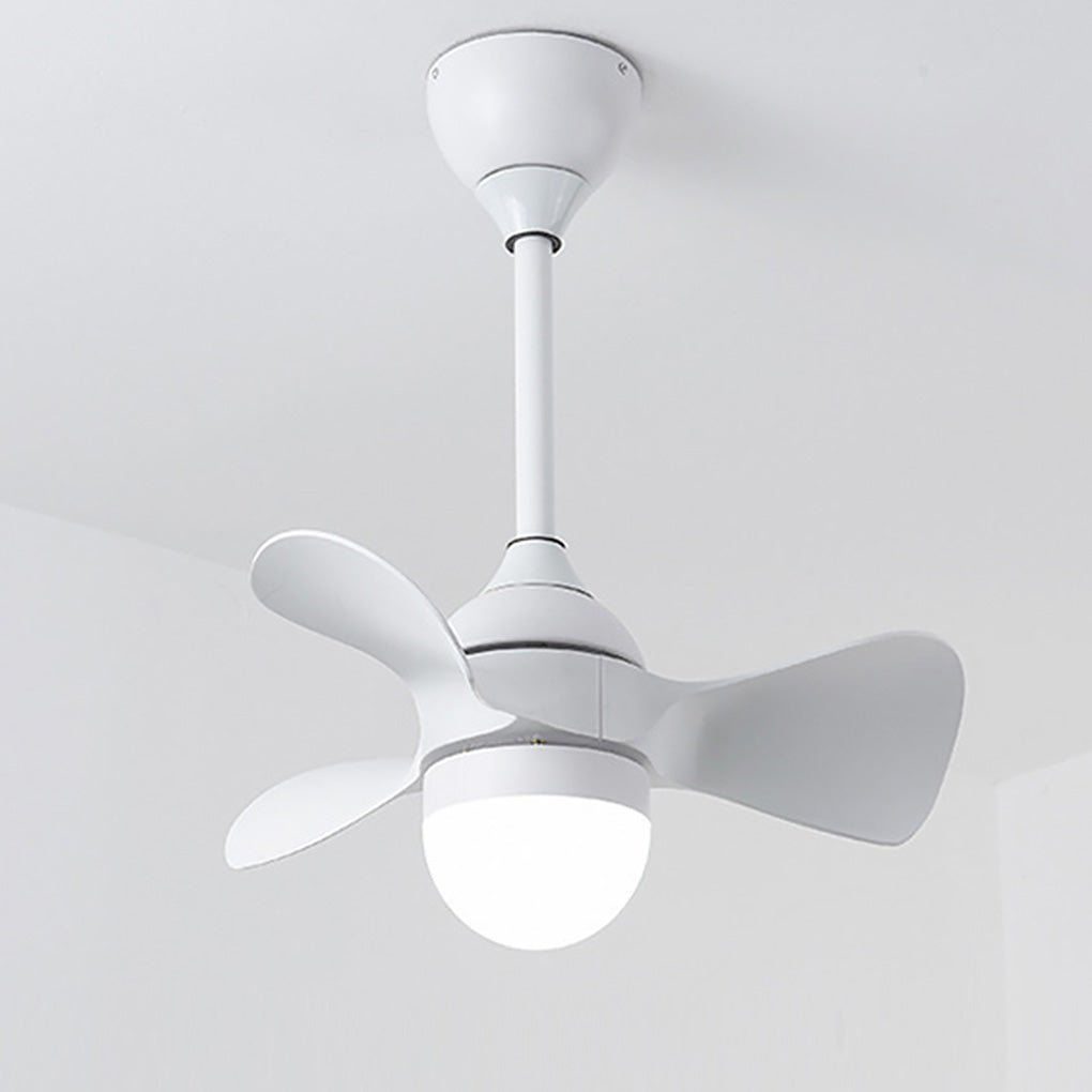 Mini Nordic Frequency Conversion Silent Remote Control Ceiling Fan Lamp - Dazuma
