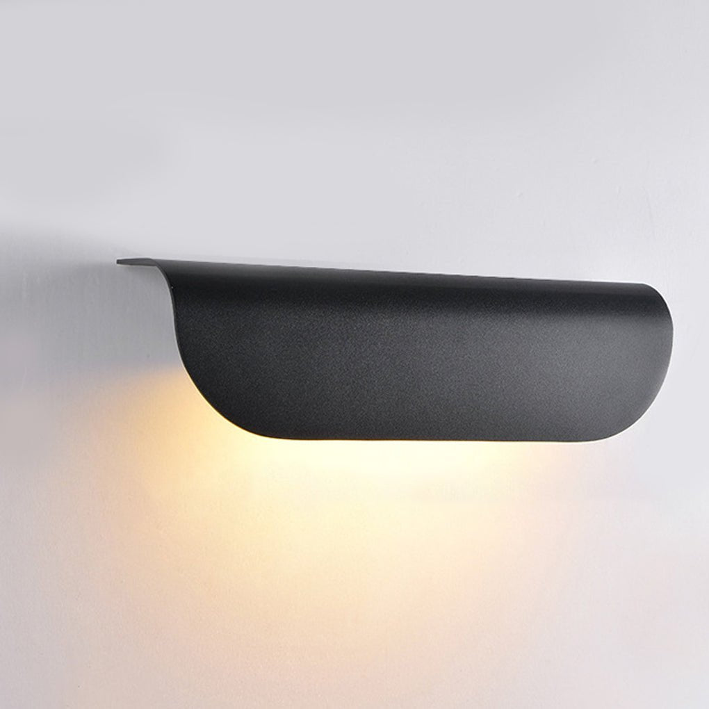Minimalist Arc Shaped Waterproof Wall Lamp for Outdoor Indoor Corridor Staircase