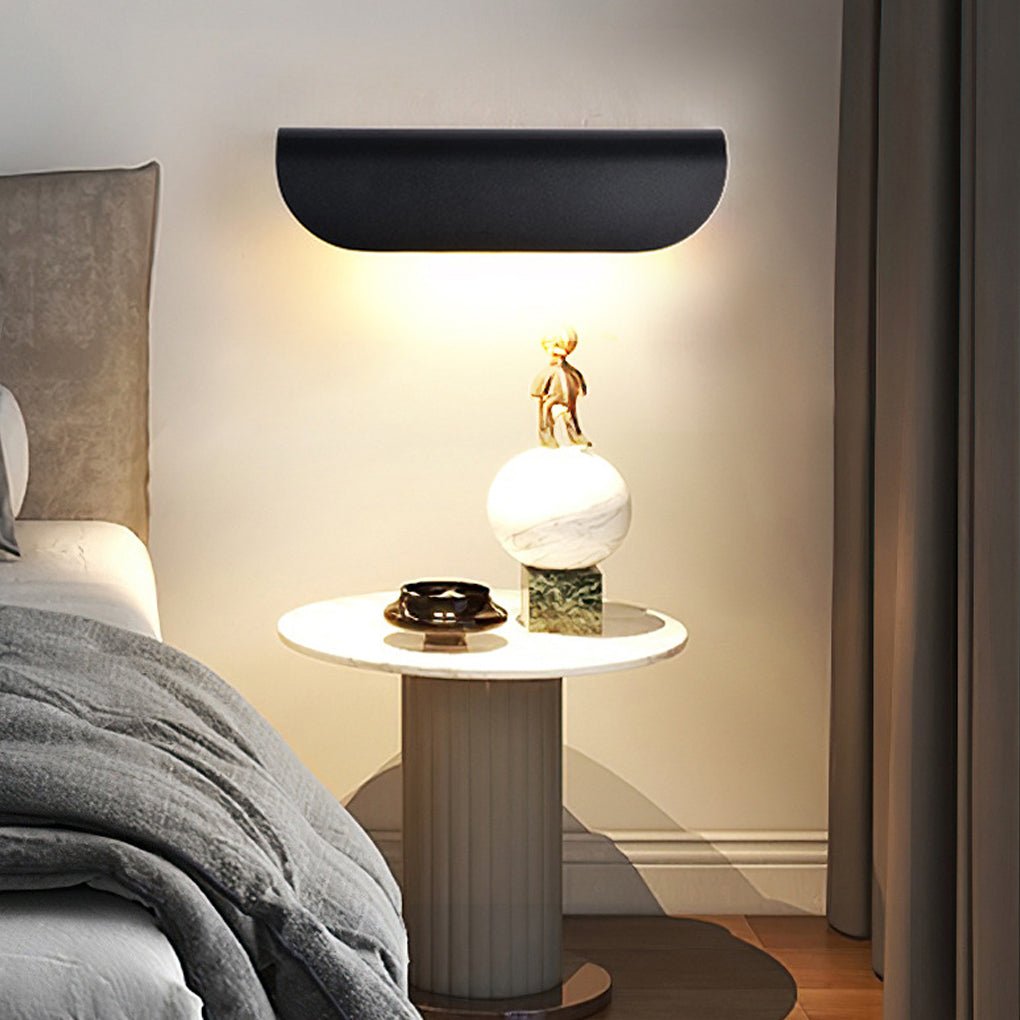 Minimalist Arc Shaped Waterproof Wall Lamp for Outdoor Indoor Corridor Staircase