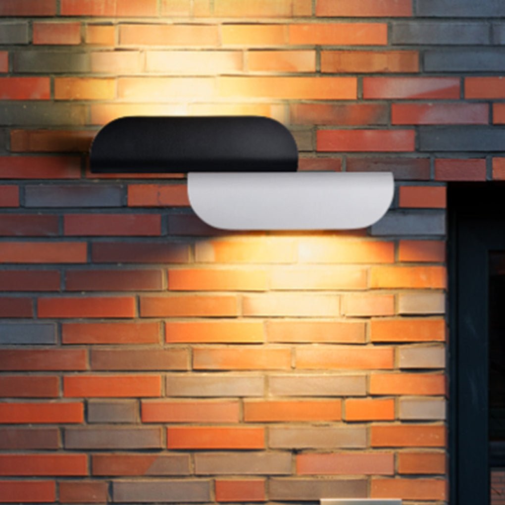 Minimalist Arc Shaped Waterproof Wall Lamp for Outdoor Indoor Corridor Staircase