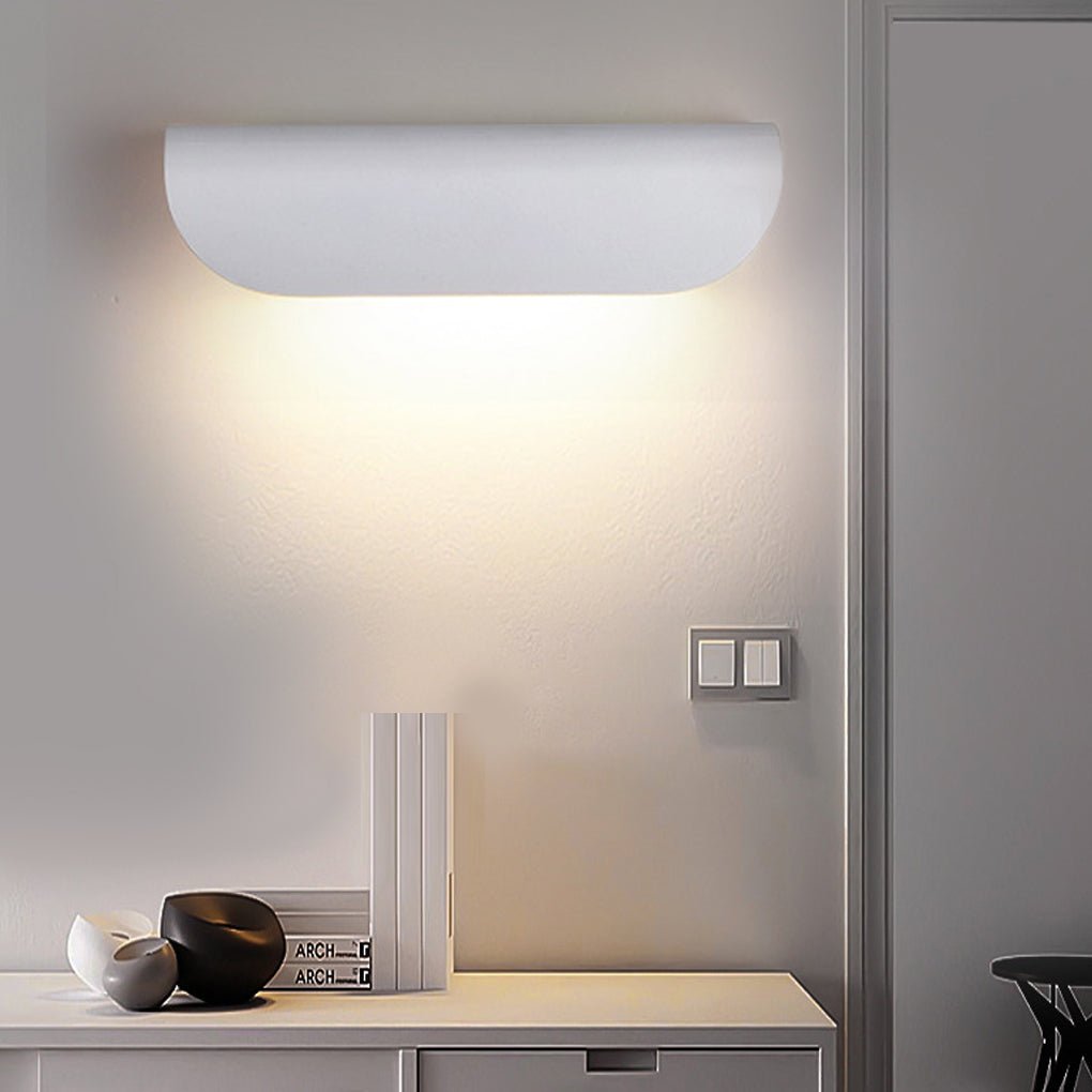 Minimalist Arc Shaped Waterproof Wall Lamp for Outdoor Indoor Corridor Staircase