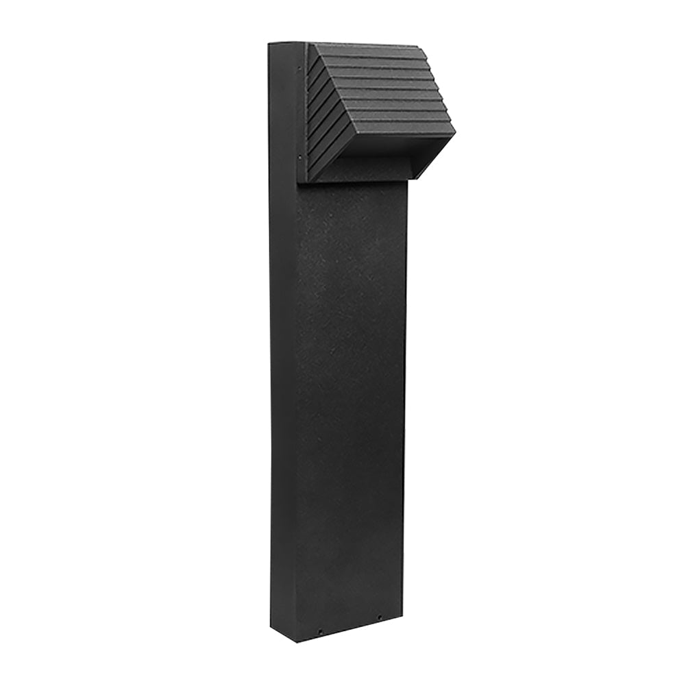 Chic Flash Black LED Lawn Light Minimalist Waterproof Outdoor Lighting