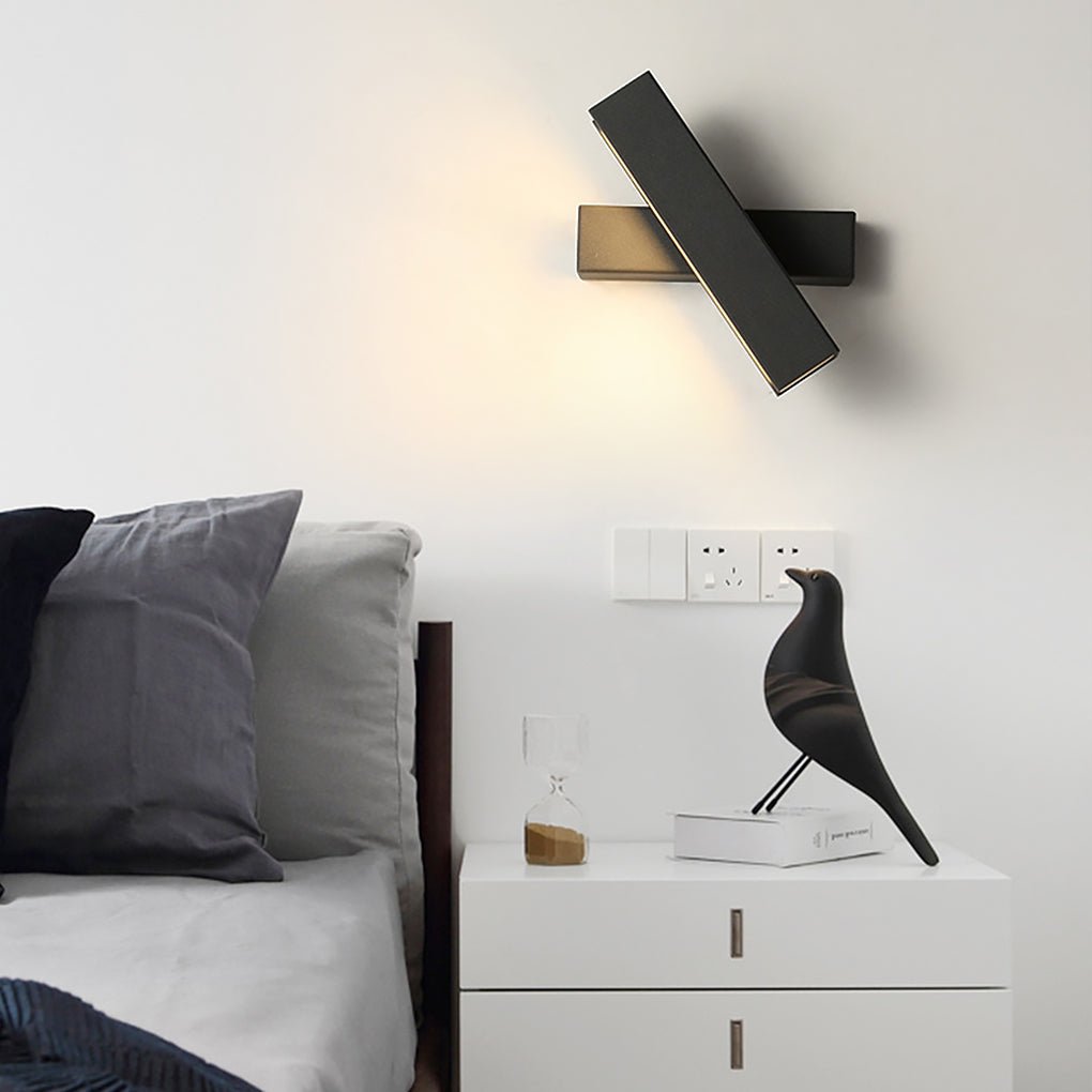 Minimalist Creative Rotatable Design LED Background Wall Bedroom Wall Sconces - Dazuma