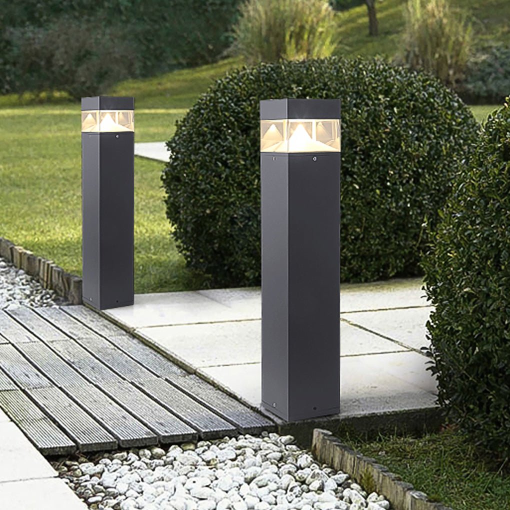 Minimalist Waterproof LED Garden Light Durable Outdoor Landscape Bollard Lights