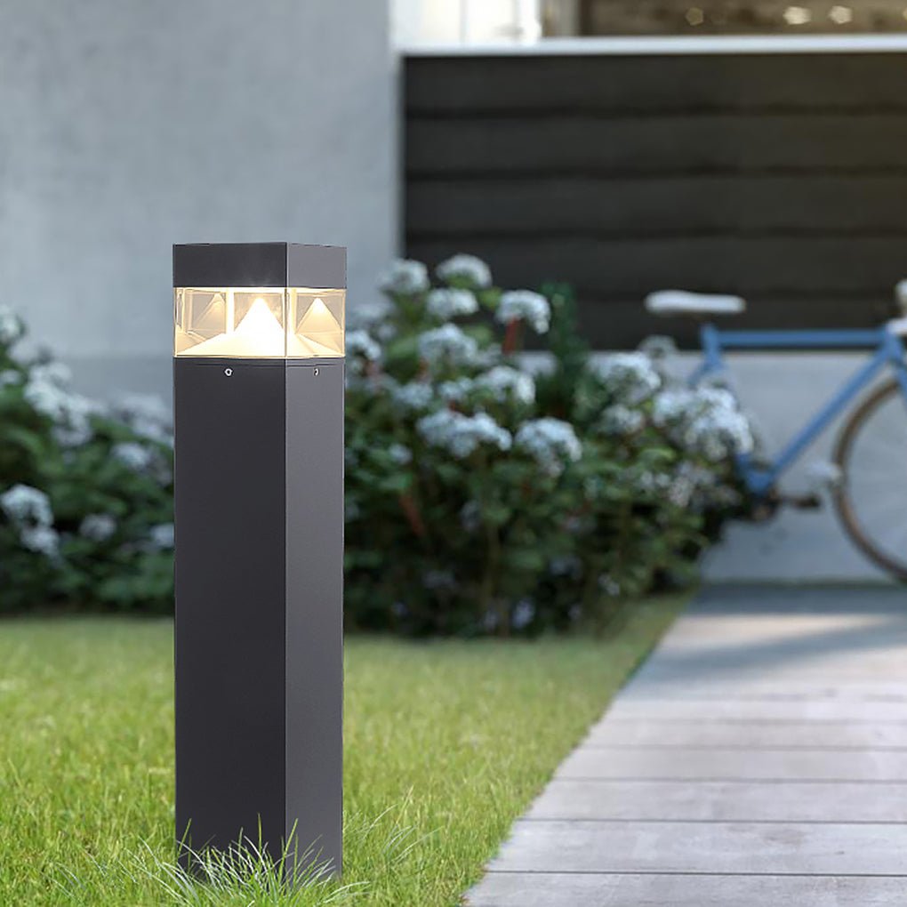 Minimalist Waterproof LED Garden Light Durable Outdoor Landscape Bollard Lights