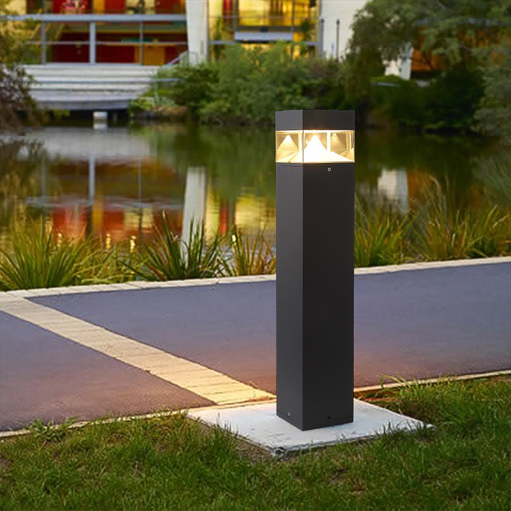 Minimalist Waterproof LED Garden Light Durable Outdoor Landscape Bollard Lights