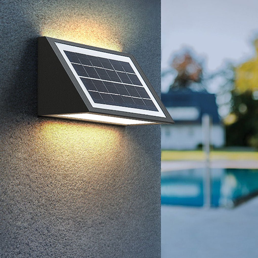Minimalist LED Light Controlled Solar Bidirectional Lighting Outdoor Wall Light - Dazuma