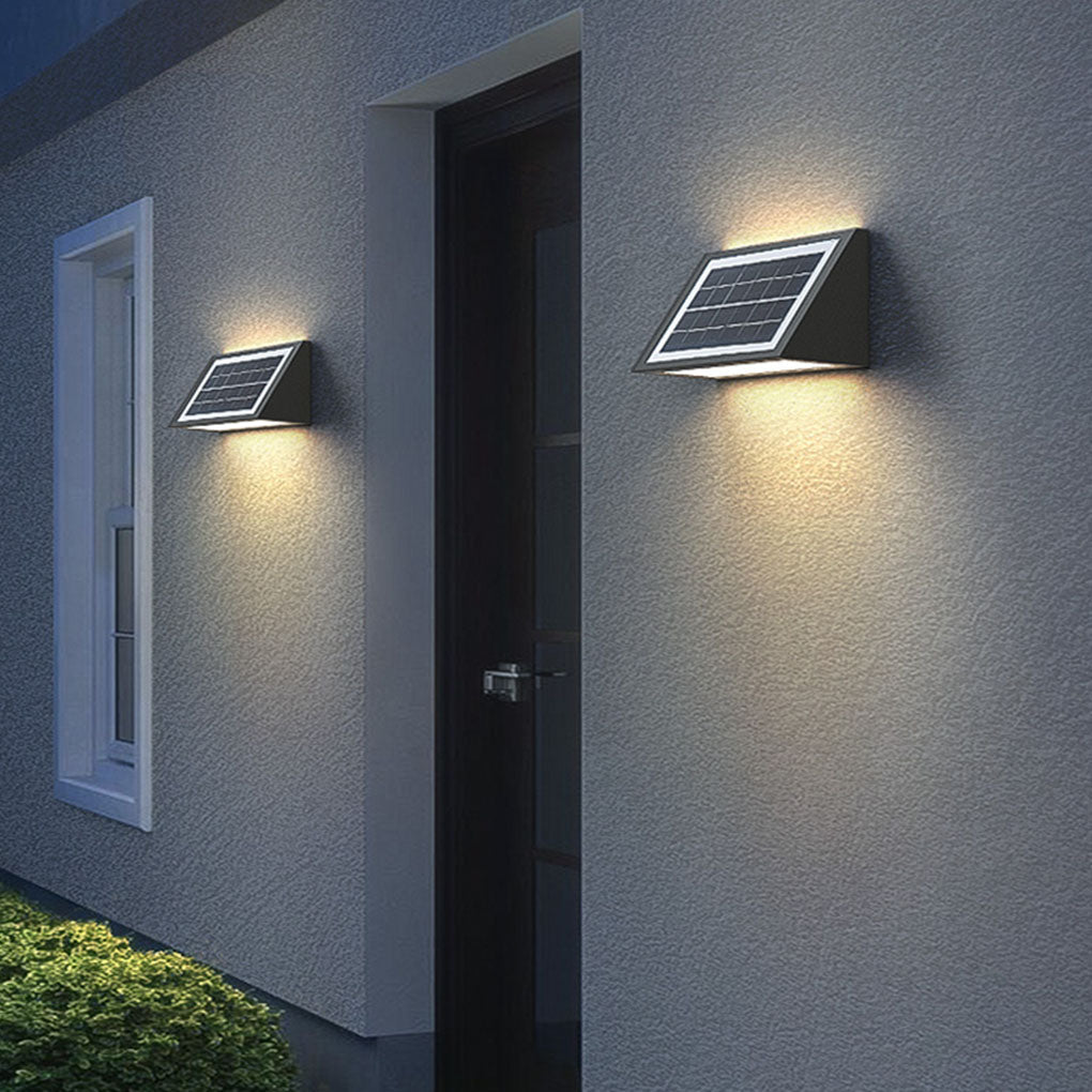 Minimalist LED Light Controlled Solar Bidirectional Lighting Outdoor Wall Light - Dazuma