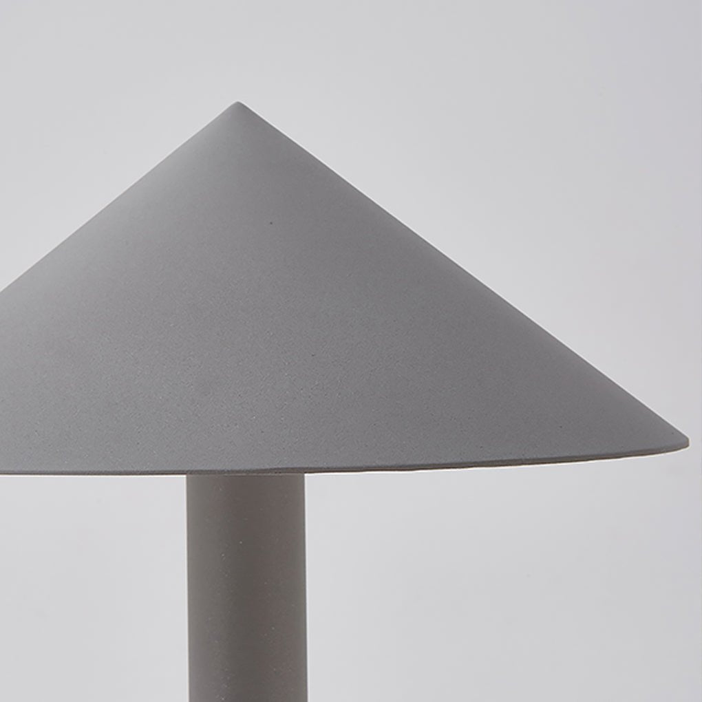 Sleek Minimalist Outdoor Umbrella - Shaped LED Post Light