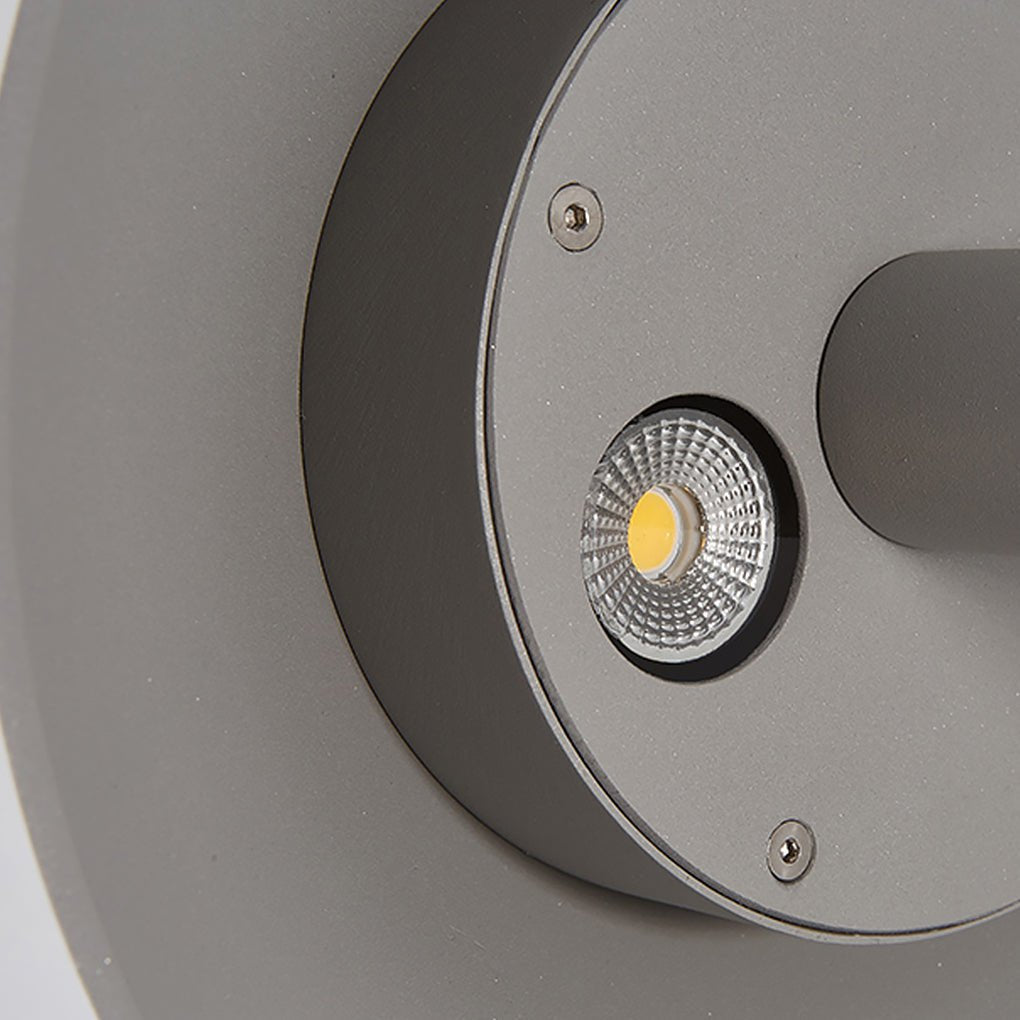 Sleek Minimalist Outdoor Umbrella - Shaped LED Post Light