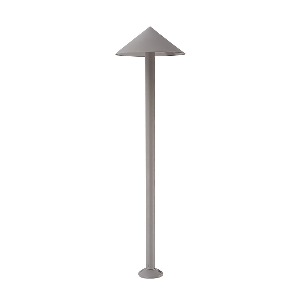 Sleek Minimalist Outdoor Umbrella - Shaped LED Post Light