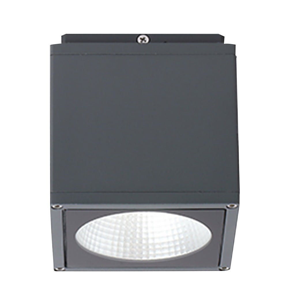 Minimalist Outdoor LED Ceiling Light Square Downlight for Villa Corridor Balcony
