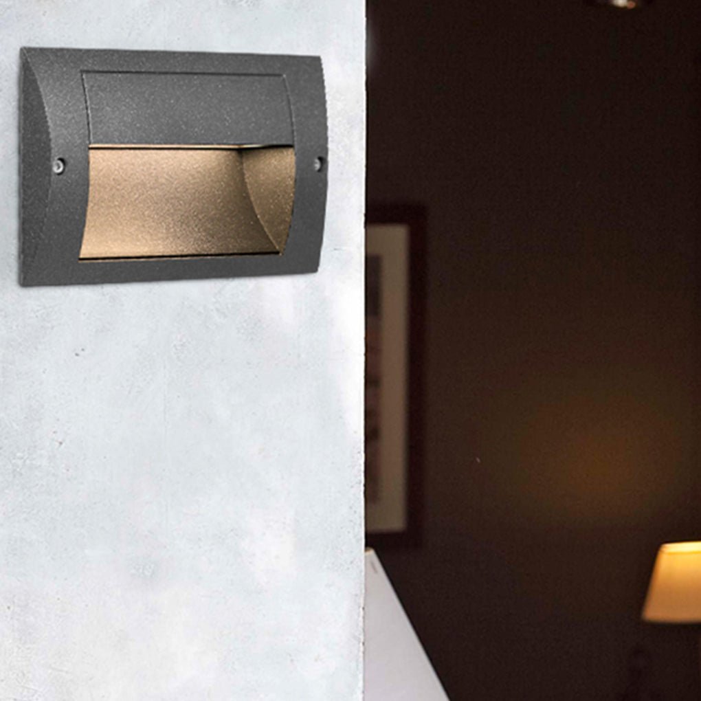 Minimalist Outdoor LED Stair Step Light Wall Lamp for Aisle Corridor Corner - Dazuma