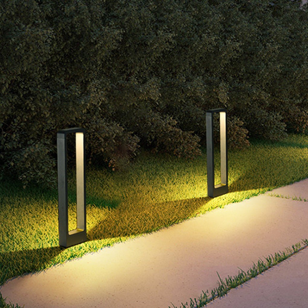 Rectangular COB LED Outdoor Path Lights - Minimalist, Durable & Waterproof