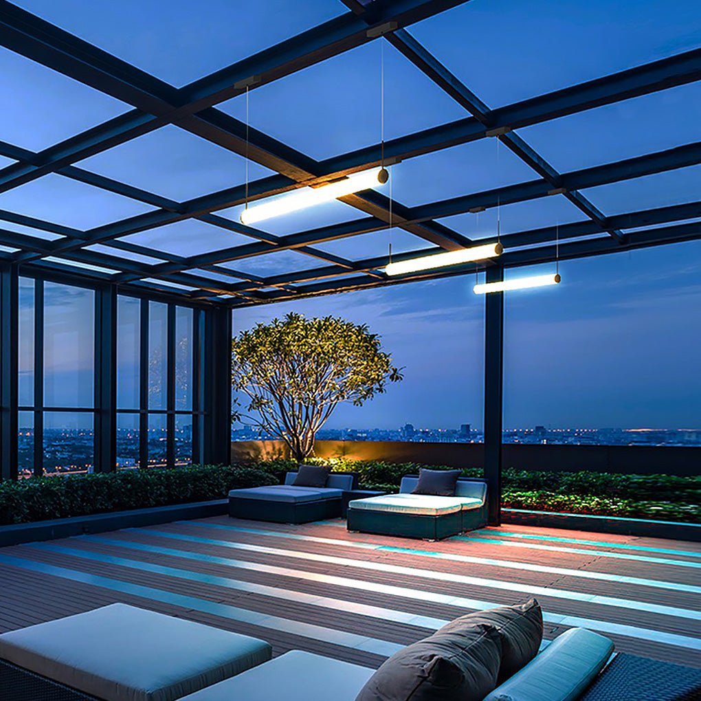 Minimalist Waterproof Outdoor LED Chandelier Landscape Decorative Lighting for Courtyard Aisle