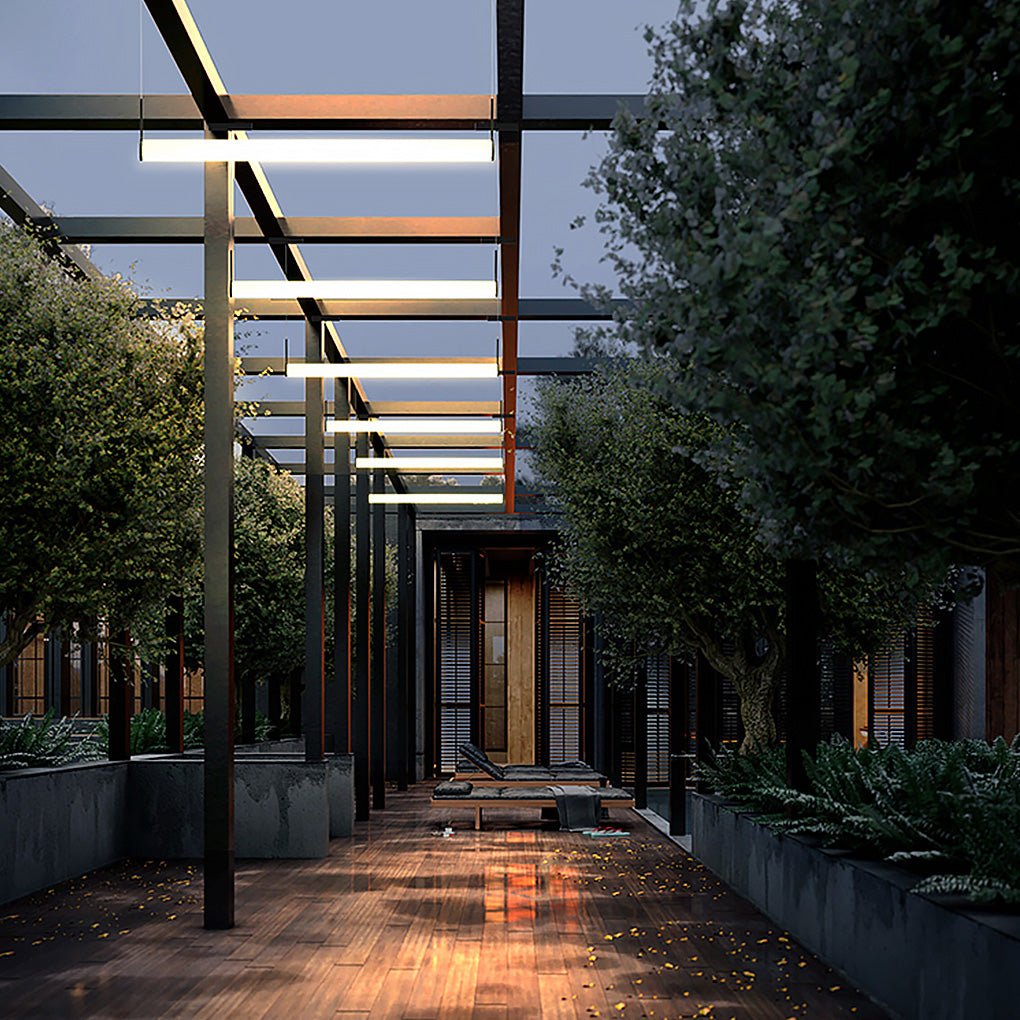 Minimalist Waterproof Outdoor LED Chandelier Landscape Decorative Lighting for Courtyard Aisle