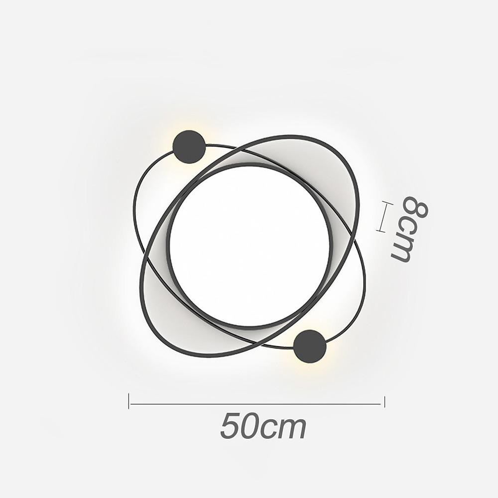 LED Geometric Shapes Circle Dimmable Flush Mount Lights with Remote Control