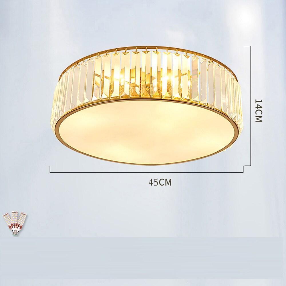 Drum - shaped LED Crystal Nordic Ceiling Lights Flush Mount Lighting