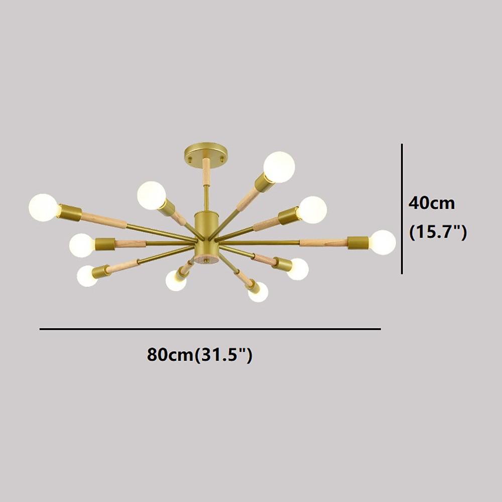 10 - Light LED Nordic Style Flush Mount Lighting Ceiling Lights Chandelier