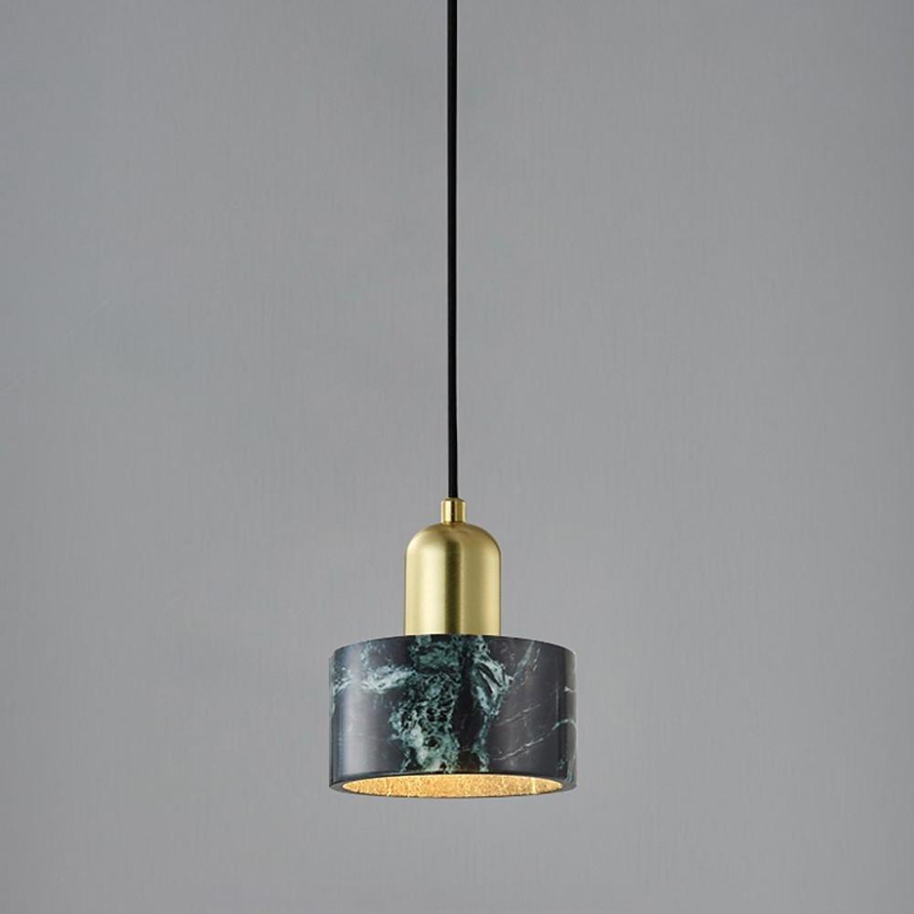 6'' Incandescent 1-Light Single Design Pendant Light Nordic Style Nature Inspired Ceramic Marble Metal Pendant Lights